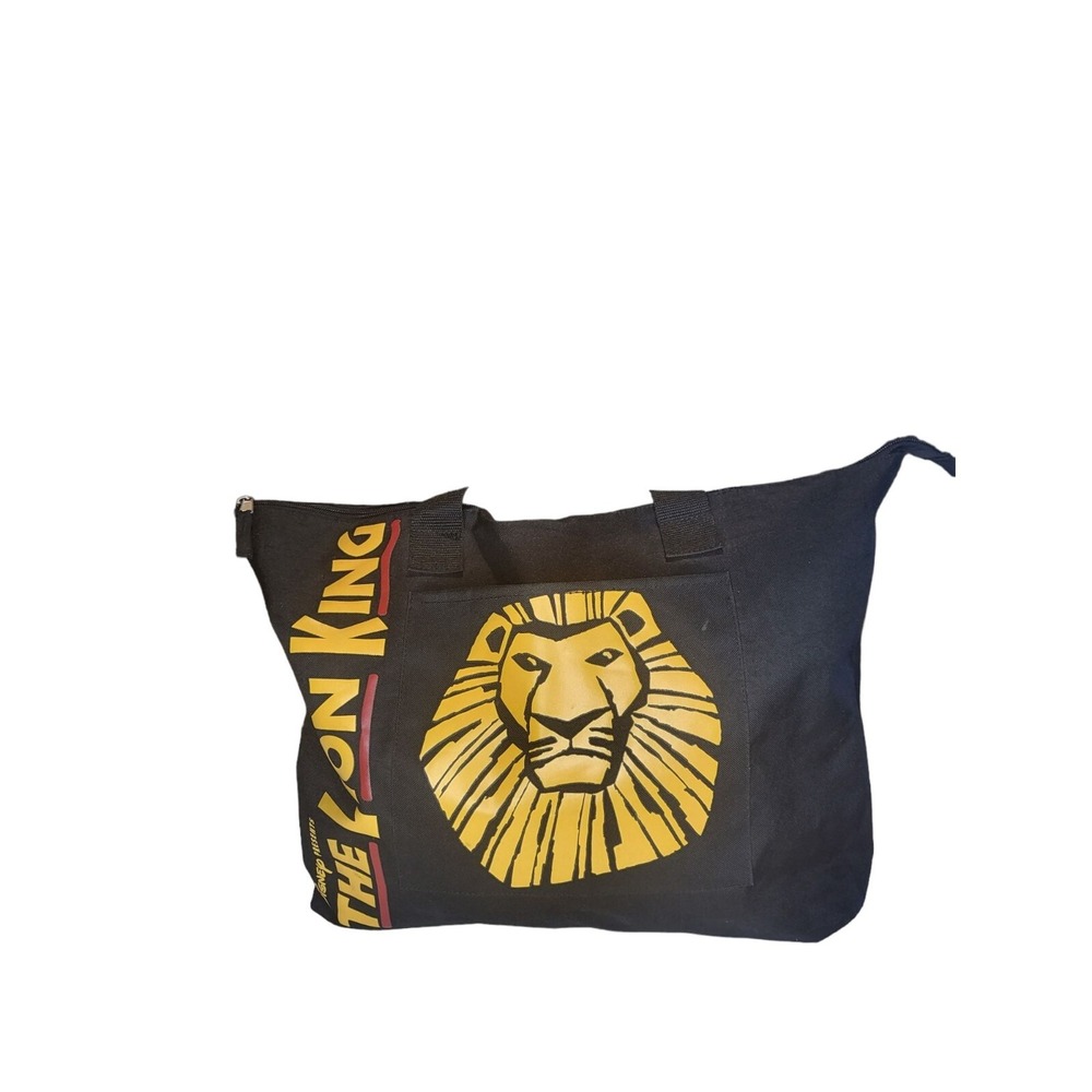 Disney‎ The Lion King Broadway Musical Canvas Tote Black Simba Theater Souvenir